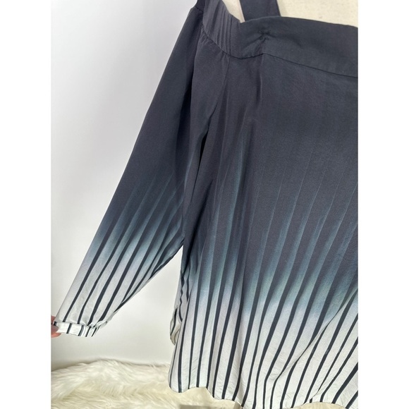 Go by GoSilk Ombré Striped Long Sleeve Blouse - Picture 4 of 9